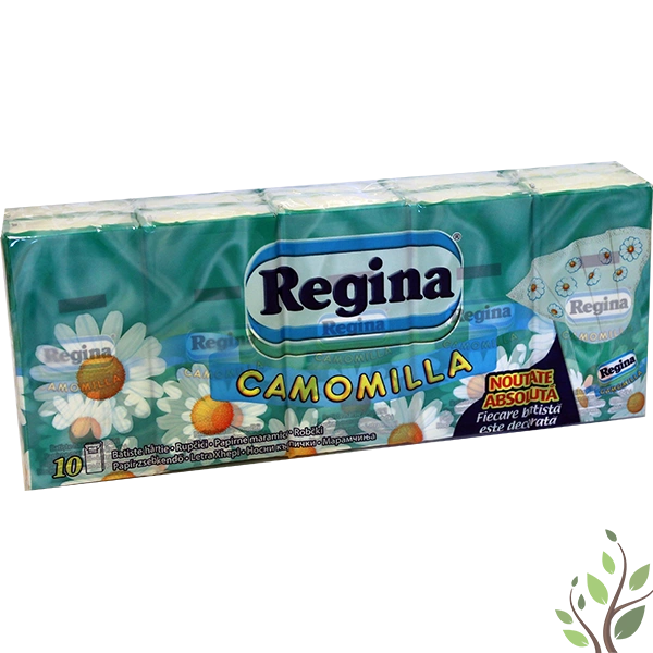 Regina papírzsenkendő 4 réteg 10x9 db camomilla