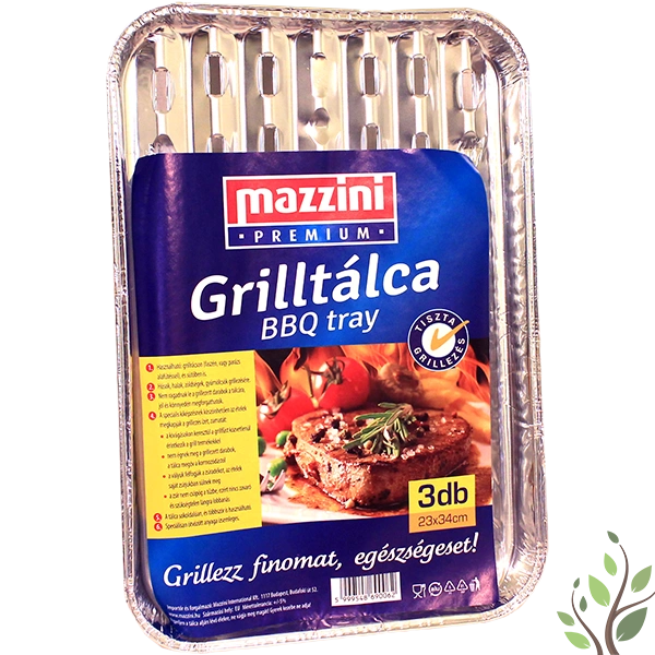 Grill alutálca 3db (Mazzini)