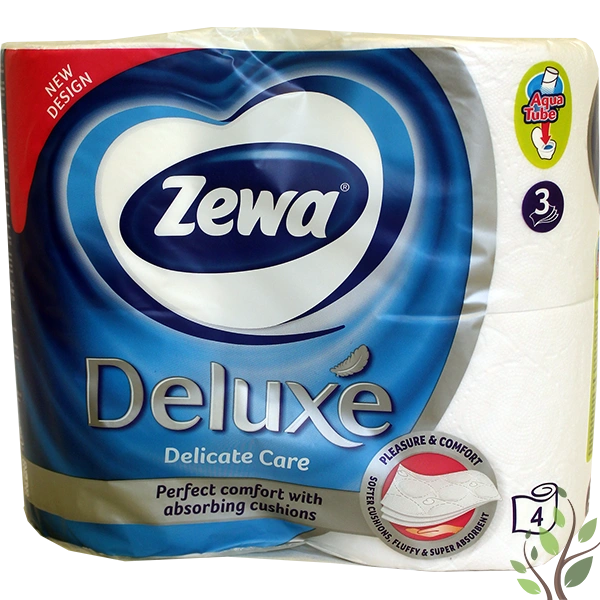 Zewa Deluxe toalettpapír 4 tekercs 3 rétegű fehér 150 lap