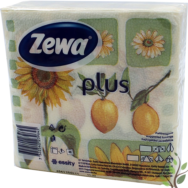 Zewa szalvéta 1 réteg 45 lap 33x33 virágos