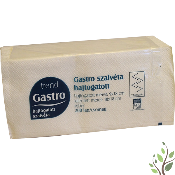 Gastro szalvéta 1 réteg 18x18cm 200 lap