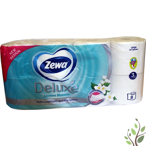 Zewa Deluxe toalettpapír 8 tekercs 3 rétegű jasmine 150 lap