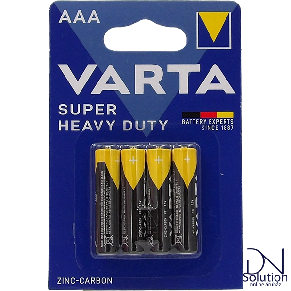 Varta AAA elem super heavy duty R03/4 4db