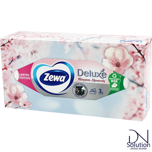 Zewa papírzsebkendő dobozos 90 db 3 réteg Blossom moments