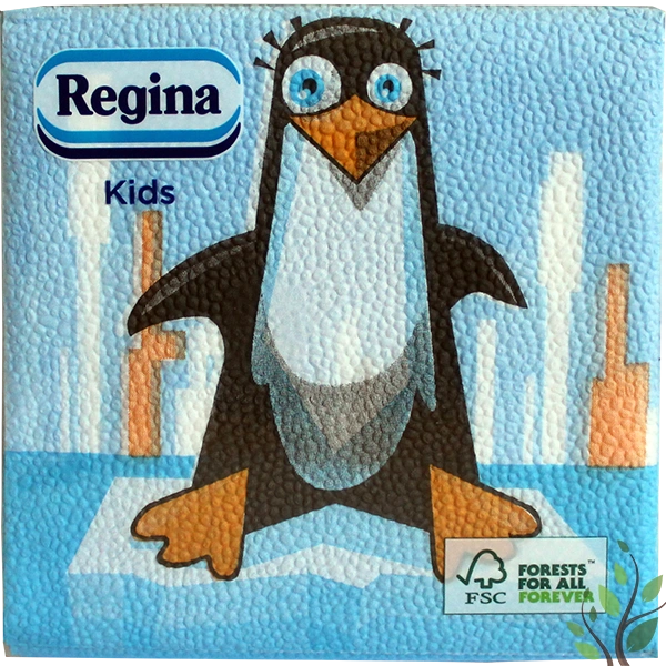 Regina szalvéta 1 rétegű 45 lap 30x29cm kids