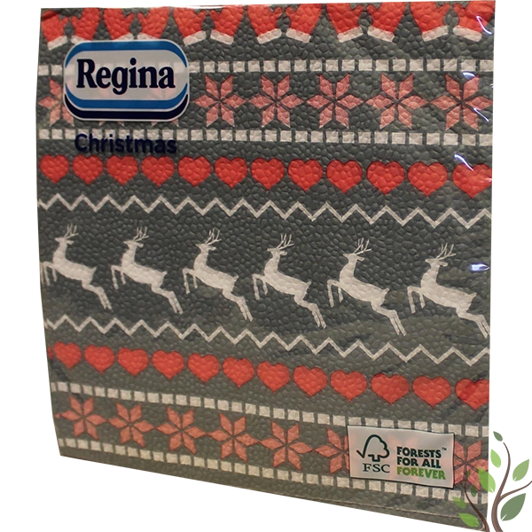 Regina szalvéta 1 réteg 20 lap 33x33 karácsonyi