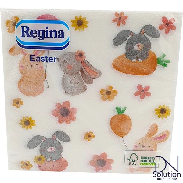 Regina szalvéta 1 réteg 20 lap 33x33cm húsvéti