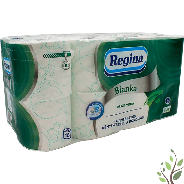 Regina Bianka toalettpapír 16 tekercs 3 réteg 150 lap Aloe vera