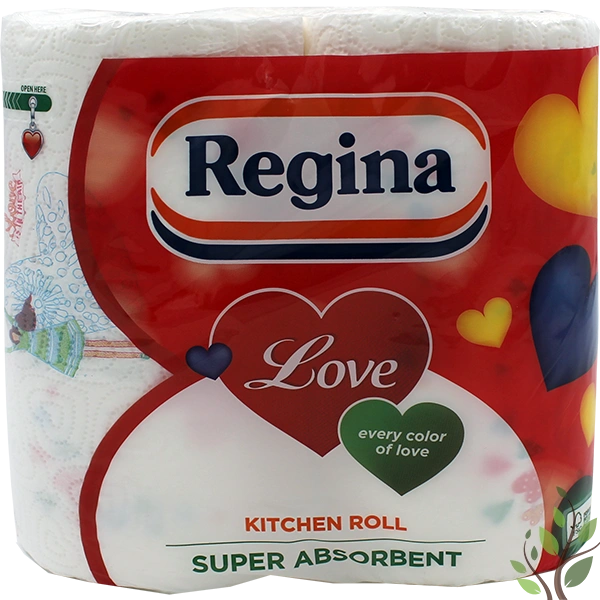 Regina kéztörlő 2 tekercs 2 réteg Love