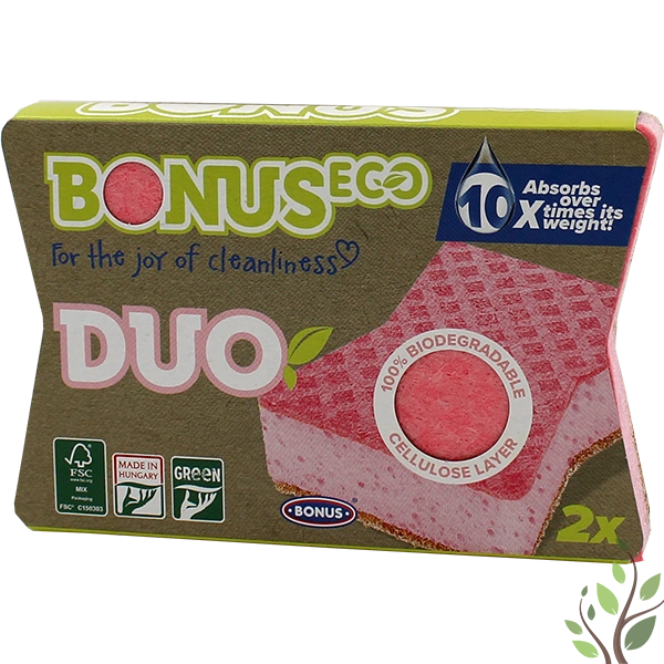 Bonus mosogató szivacs 2db ECO duo karcmentes