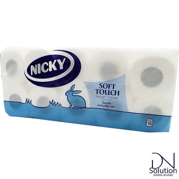 Nicky toalettpapír 10 tekercs 2 réteg 110 lap Soft touch