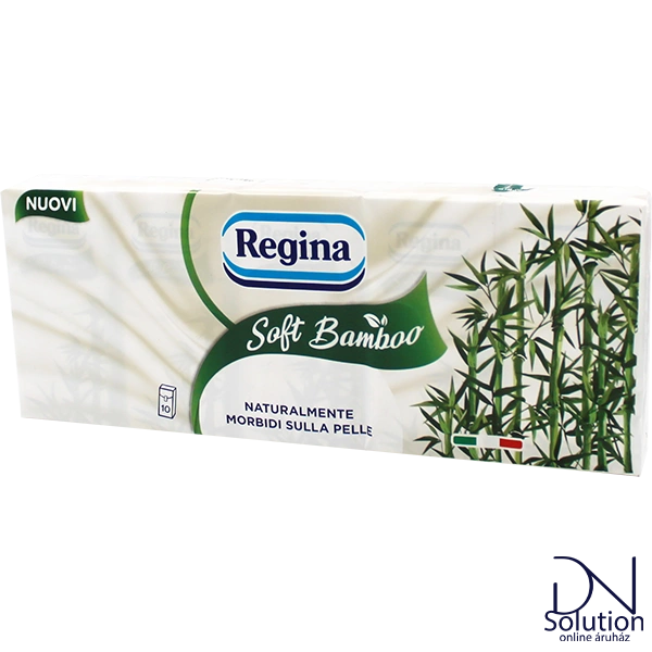 Regina papírzsebkendő 4 réteg 10x9db Soft bamboo
