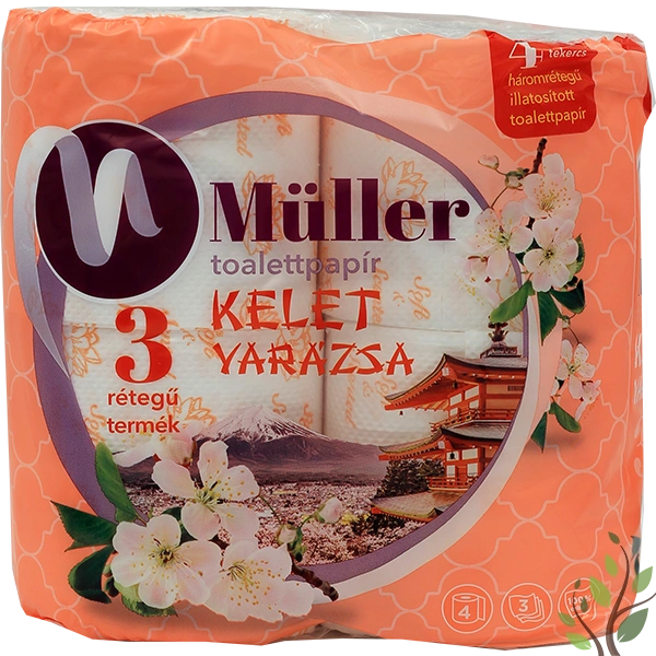Müller toalettpapír 4 tekercs 3 réteg kelet varázsa