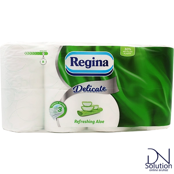 Regina toalettpapír 8 tekercs 3 réteg 150 lap Delicate aloe