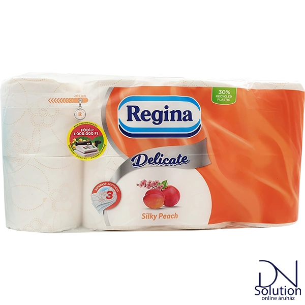 Regina tolaettpapír 8 tekercs 3 réteg 150 lap Delicate silky peach