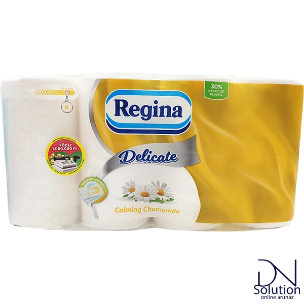 Regina toalettpapír 8 tekercs 3 réteg 150 lap Delicate calming chamomile