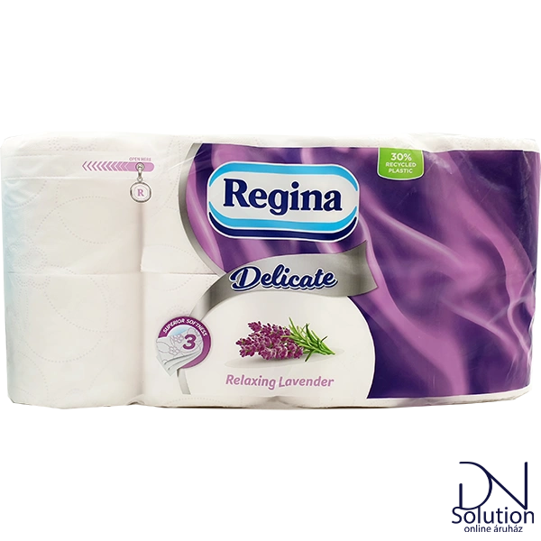 Regina toalettpapír 8 tekercs 3 réteg 150 lap Delicate relaxing lavender