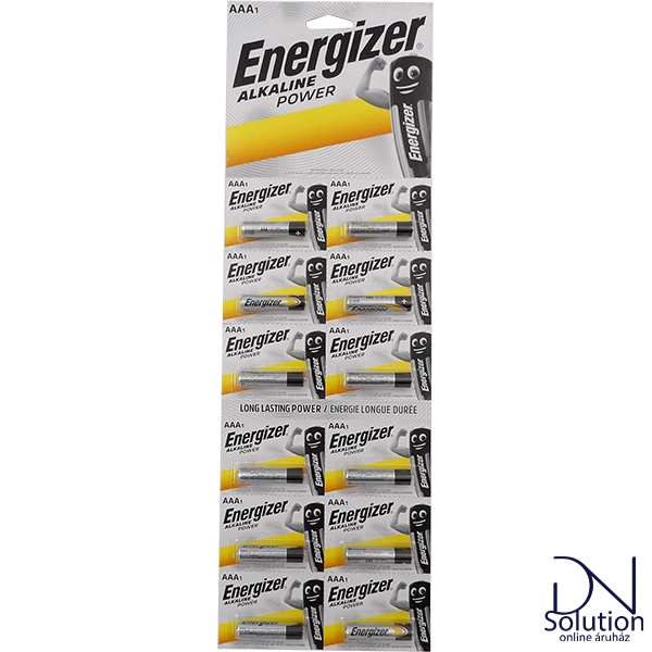 Energizer AAA 1db elem alkaline power LR03/12