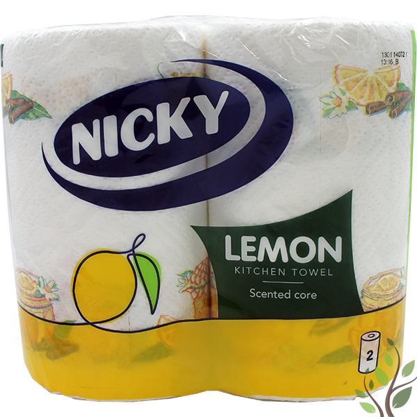 Nicky kéztörlő 2*90 lap 2 rétegű Maxi citrom aromával