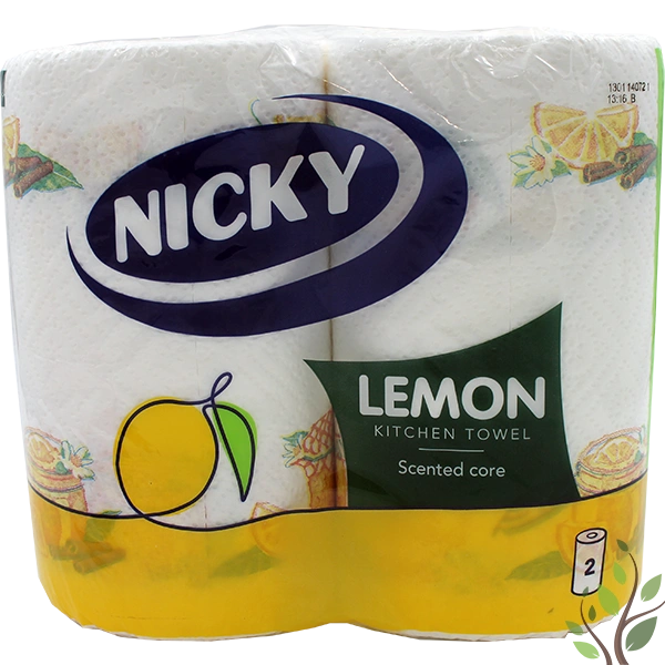 Nicky kéztörlő 2*90 lap 2 rétegű Maxi citrom aromával