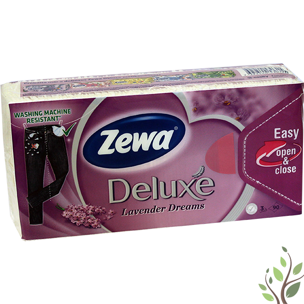 Zewa Deluxe papír zsebkendő 90 db 3 réteg levander