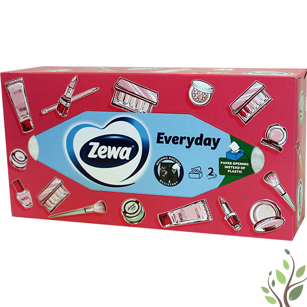 Zewa papírzsebkendő dobozos 2 réteg 100 db everyday