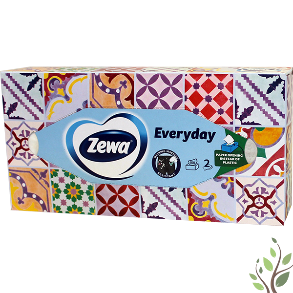 Zewa papírzsebkendő dobozos 2 réteg 100 db everyday