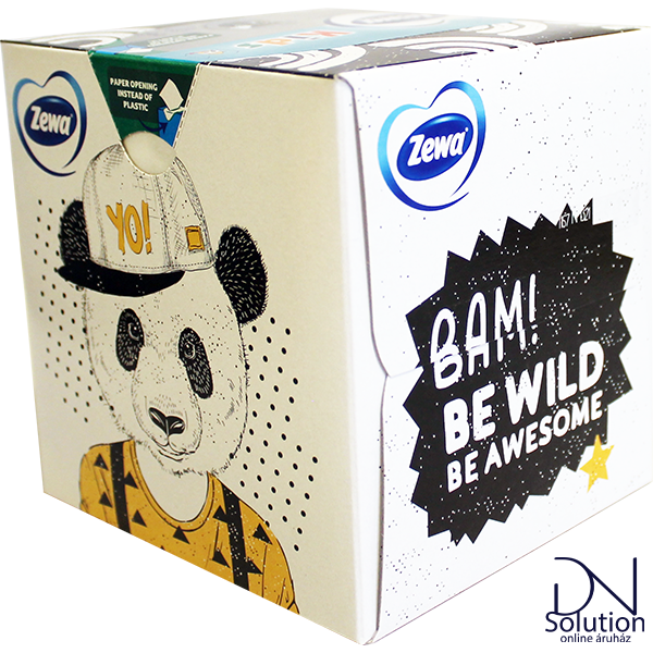 Zewa papírzsebkendő dobozos 60 db 3 réteg kids