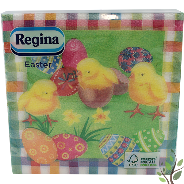 Regina szalvéta 1 réteg 20 lap 33x33cm húsvéti