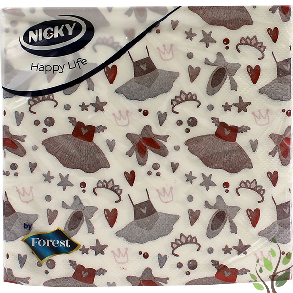 Nicky szalvéta 3 réteg 20 lap 33x33 mntás