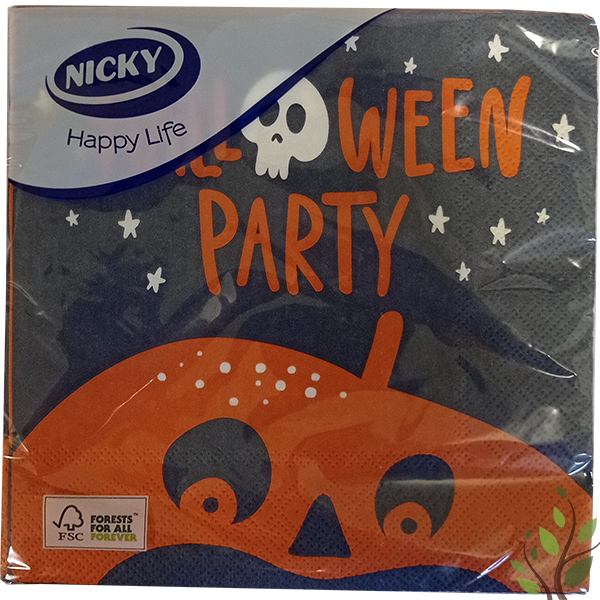 Nicky szalvéta 3 réteg 20 lap 33x33cm Halloween