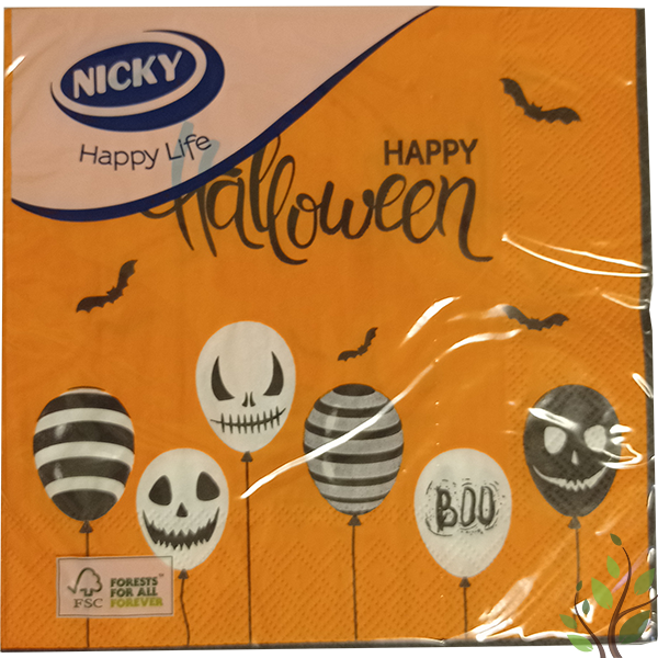 Nicky szalvéta 3 réteg 20 lap 33x33cm Halloween
