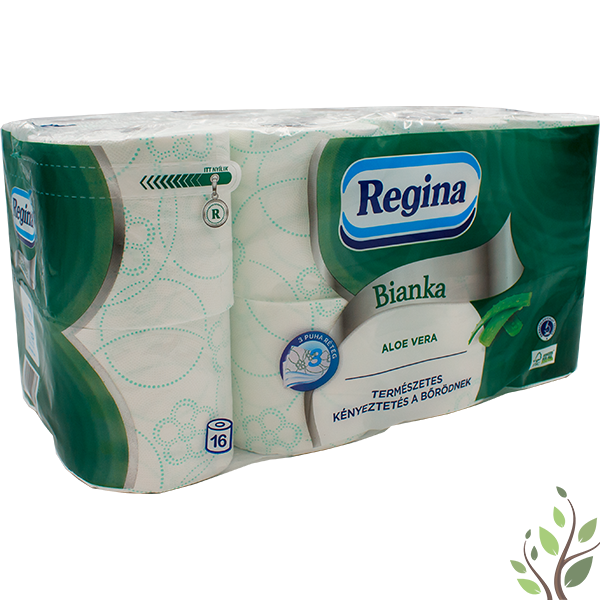 Regina Bianka toalettpapír 16 tekercs 3 réteg 150 lap Aloe vera