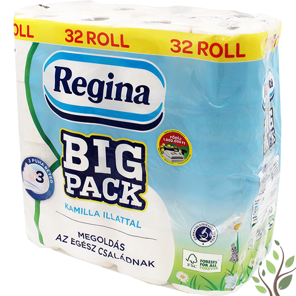 Regina  toalettpapír 32 tekercs 3 réteg 120 lap Big Pack kamilla