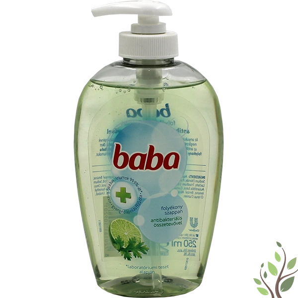Baba folyékony szappan 250ml anitbakteriális, lime pumpás