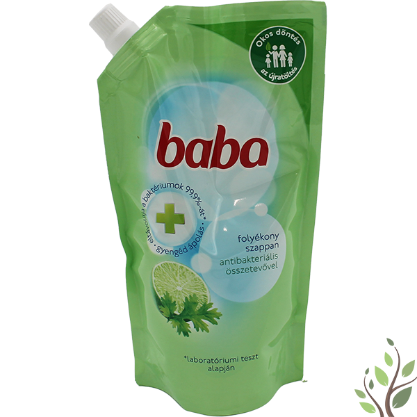 Baba folyékony szappan utántöltő 500ml antibakteriális, lime