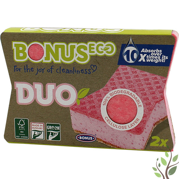 Bonus mosogató szivacs 2db ECO duo karcmentes