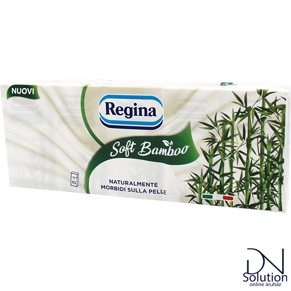 Regina papírzsebkendő 4 réteg 10x9db Soft bamboo