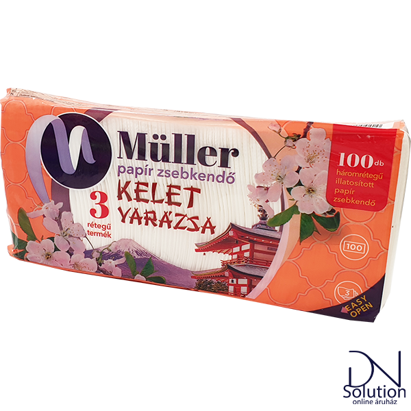 Müller papírzsebkendő 3 réteg 100db kelet varázsa