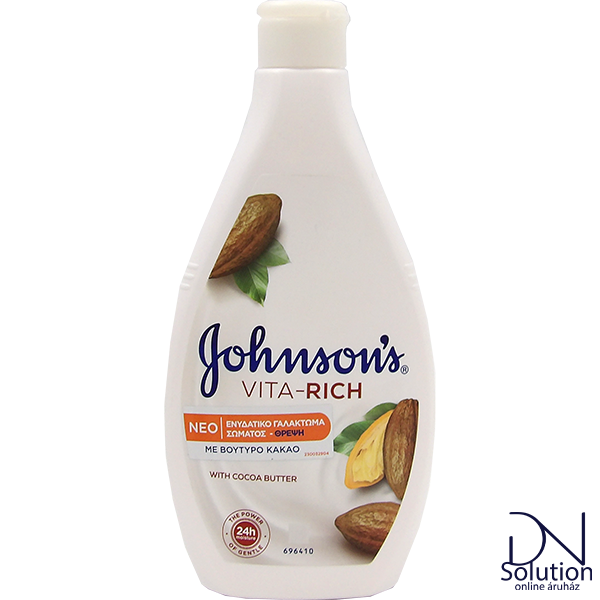 Johnson's testápoló 400ml vitarich cocoa