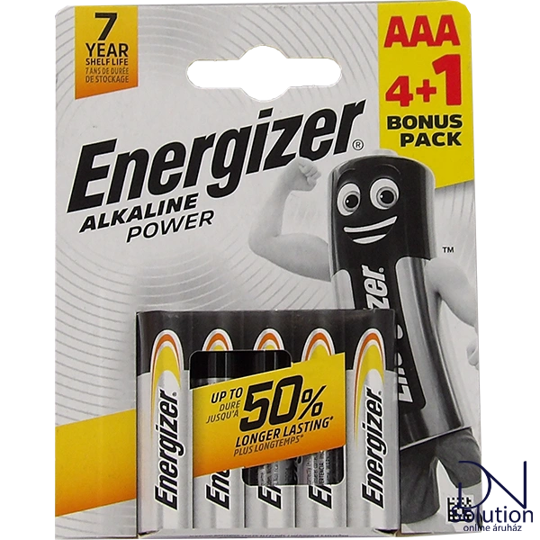 Energizer AAA 4+1db elem alkaline power LR03/5