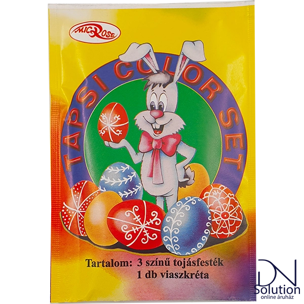 Húsvéti tojásfesték 3szín + 1 viaszkréta Tapsi